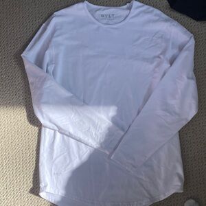 BYLT Basics Classic White Long Sleeve Tee